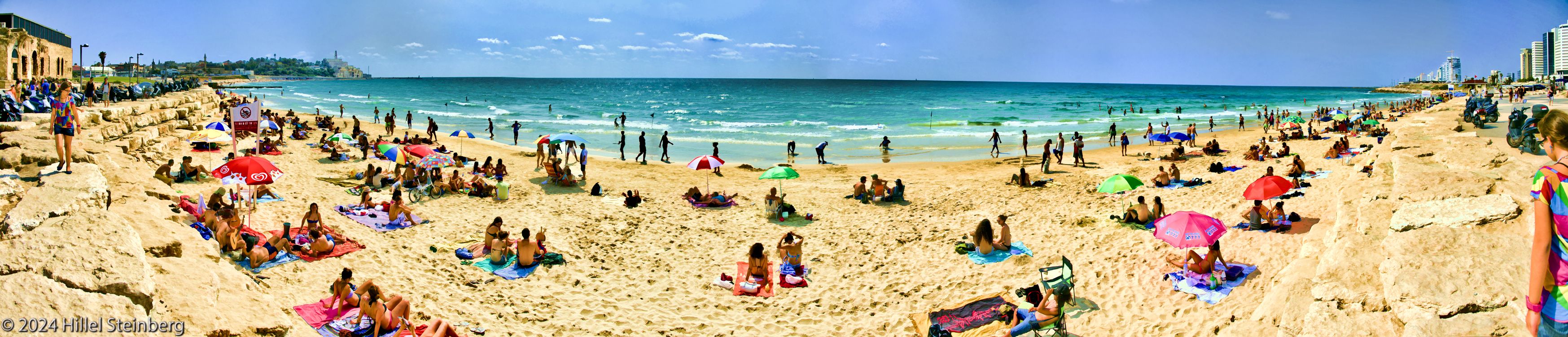 Panorama of Tel-Aviv's Beach, Summer 2011