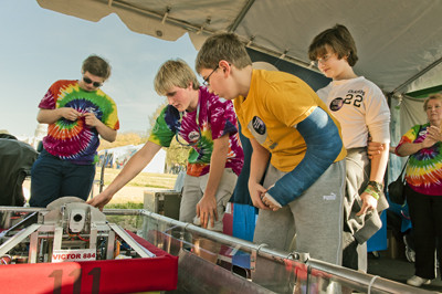 Adam & Trevor learn first hand about robots!