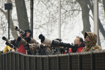 Photographers with better glass than ours are ready