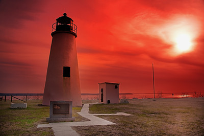 The lighthouse at the tip of Elk Neck State Park