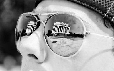 Alexander Gazes at the Lincoln Memorial